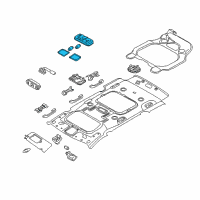 OEM 2021 Kia Sedona Lamp Assembly-Room Diagram - 92850A9000DAA