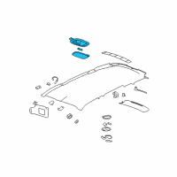 OEM 2010 Hummer H3 Lamp, Dome Diagram - 15113878