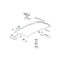 OEM Chevrolet HHR Lamp Asm-Front Floor Console Flood Diagram - 15237187