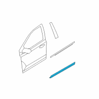 OEM Ford Edge Lower Molding Diagram - 9T4Z-7820879-APTM