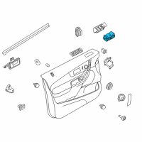 OEM 2012 Ford Edge Window Switch Diagram - BT4Z-14529-AA