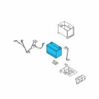 OEM 2005 Kia Sedona Batteries Diagram - 3711024000U