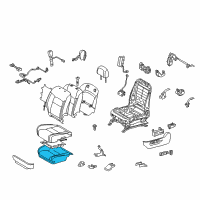 OEM 2008 Toyota Land Cruiser Seat Cushion Pad Diagram - 71502-60190