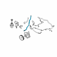 OEM 2008 BMW 650i Radiator Return Line Diagram - 32-41-6-767-989