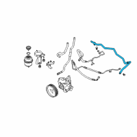 OEM BMW 650i Suction Hose Diagram - 32-41-6-850-879