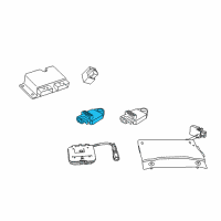 OEM 2021 Jeep Wrangler Sensor-Acceleration Diagram - 68400775AA