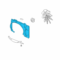 OEM 2005 Ford Expedition Upper Shroud Diagram - 2L1Z-8146-AA