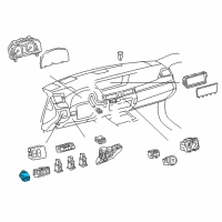 OEM 2018 Lexus GS450h Switch Assembly, Luggage Diagram - 84840-30251