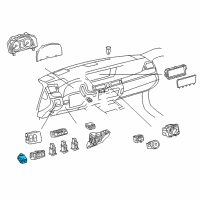 OEM 2017 Lexus GS200t Switch Assembly, Luggage Diagram - 84840-30251