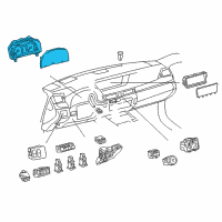 OEM 2020 Lexus GS350 Meter Assembly, COMBINAT Diagram - 83800-3AQ30