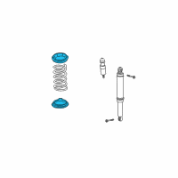 OEM 2006 Pontiac Torrent Insulator-Rear Spring Lower Diagram - 25878568