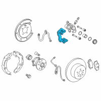 OEM 2016 Toyota Camry Caliper Support Diagram - 47822-06110