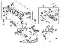 OEM Kia Bush-Rr Assist Arm Diagram - 55258L1000