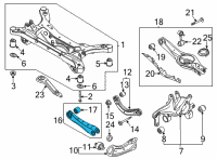 OEM 2021 Kia K5 Arm Assembly-Rr Assist Diagram - 55250L0000