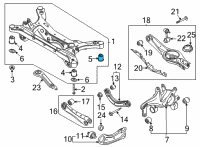 OEM 2021 Kia K5 BUSHING-CROSSMEMBER Diagram - 55418L1100