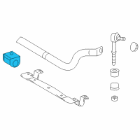 OEM 2016 Lexus CT200h Bush, Stabilizer, Rear Diagram - 48818-21110