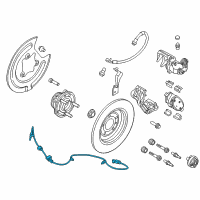 OEM Lincoln MKX Rear Speed Sensor Diagram - CT4Z-2C190-C