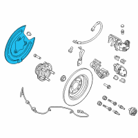 OEM Lincoln Splash Shield Diagram - BT4Z-2C028-A