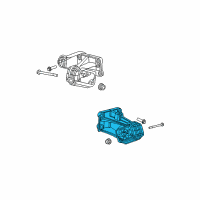 OEM 2010 Dodge Ram 3500 Bracket-Engine Mount Diagram - 52121809AE