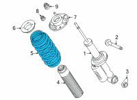 OEM Ford Bronco SPRING - COIL Diagram - MB3Z-5560-B