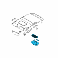 OEM 2010 Chevrolet Aveo5 Lamp Asm, Dome Diagram - 96981052