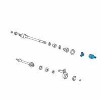 OEM 2000 Honda Civic Joint, Inboard Diagram - 44310-S04-N00