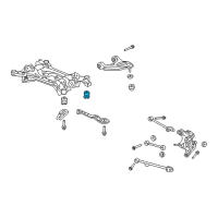 OEM 2015 Honda Accord Rubber, RR. Sub-Frame Mounting Diagram - 50370-TA0-A01