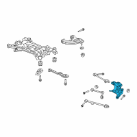 OEM 2012 Acura TSX Knuckle, Right Rear Diagram - 52210-TC0-T00