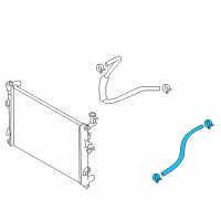 OEM 2011 Kia Forte Koup Hose Assembly-Automatic TRANSAXLE Oil Co Diagram - 254201M200