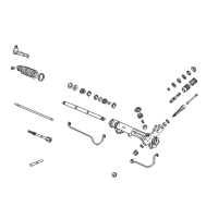 OEM Mercury Topaz Steering Gear Bearings Diagram - D8BZ3552A
