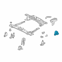 OEM 1999 Honda Accord Insulator, RR. Engine Mountingrubber (MT) Diagram - 50810-S84-A00