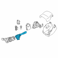 OEM 2019 Toyota Tacoma Wiper Switch Diagram - 84652-04160