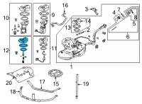 OEM 2022 Acura MDX Set, P/Reg Assembly Diagram - 17052-TYA-A02