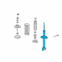 OEM Honda Crosstour Shock Absorber Unit, Rear Diagram - 52611-TP7-A11