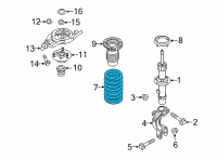 OEM 2015 Hyundai Genesis Spring-Front Diagram - 54650-B1560