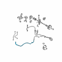 OEM 2001 Hyundai Elantra Tube & Hose Assembly-Return Diagram - 57570-2D000