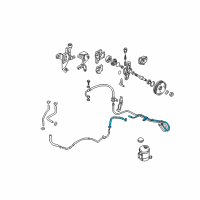 OEM 2002 Hyundai Elantra Tube & Hose Assembly-Return Diagram - 57560-2D001