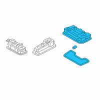 OEM 2020 Hyundai Tucson Room Lamp Assembly Diagram - 92850-C1000-UUE