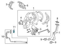 OEM Buick Envision Water Pipe Gasket Diagram - 55505741