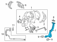 OEM Buick Envision Oil Tube Diagram - 55510599