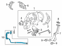 OEM Buick Oil Return Tube Diagram - 55507859