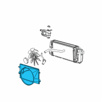 OEM Ford F-150 Fan Shroud Diagram - XL3Z-8146-AA