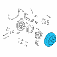 OEM 2016 Lincoln Navigator Rotor Diagram - CL1Z-2C026-A