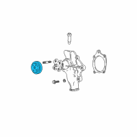 OEM Jeep Grand Cherokee Pulley-Water Pump Diagram - 53007154