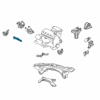 OEM Honda Civic Bracket, R. FR. Stopper (AT) Diagram - 50843-S04-980