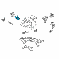 OEM 1997 Honda Civic Bracket, Transmission Mounting (Hmt) Diagram - 50825-S04-990