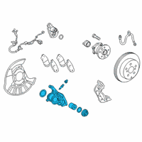 OEM 2020 Toyota Camry Caliper Assembly Diagram - 47850-06200