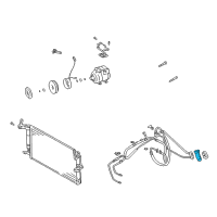 OEM 2004 Hyundai Tiburon A/C System Valve Core Diagram - 976262D400