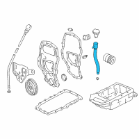 OEM Pontiac Oil Filler Tube Diagram - 24574147