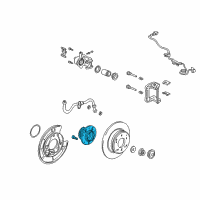 OEM 1996 Acura RL Bearing Assembly, Rear Hub Unit Diagram - 42200-SZ3-951